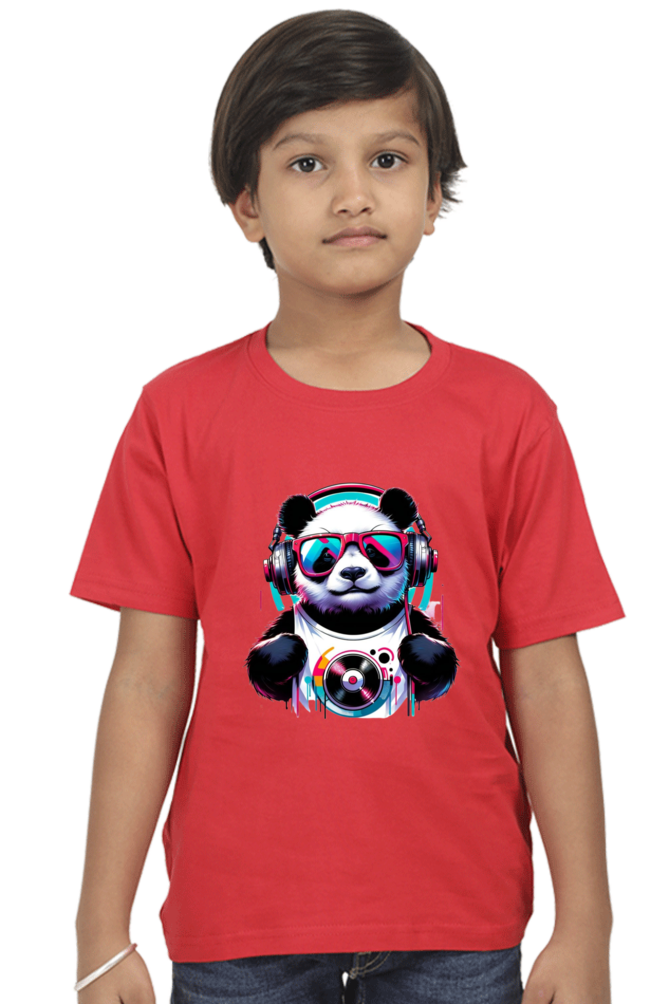 Panda Half Sleeve T-Shirt