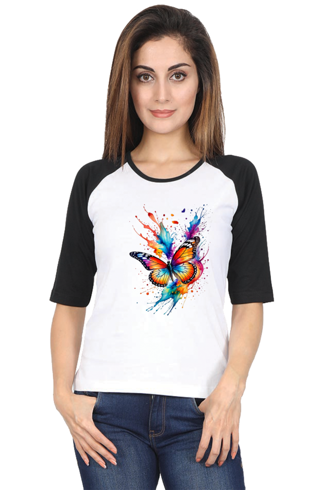 Butterfly 3/4 Sleeve T-Shirt