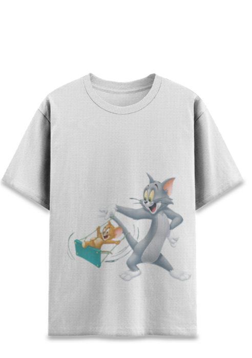 Tom And Jerry Sports Half Sleeve T-Shirt