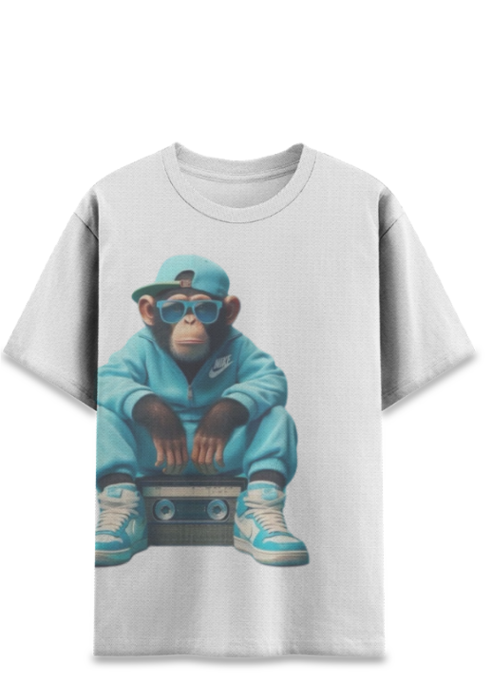 Monkey Sports Half Sleeve T-Shirt