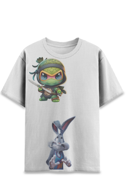 Rabbit & Turtle Sports Half Sleeve T-Shirt