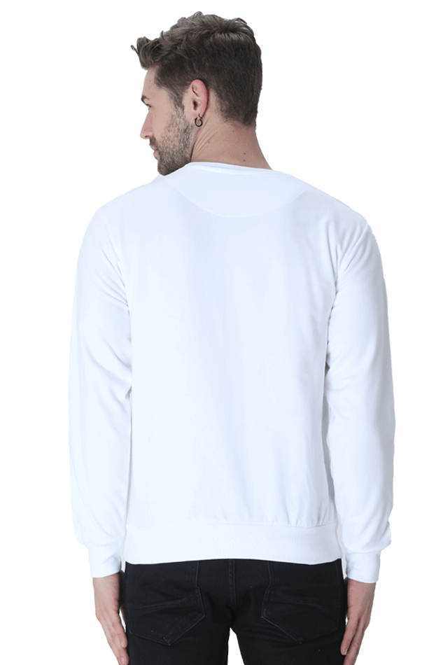 Custom Made Cotton Blend Round Neck Sweatshirt