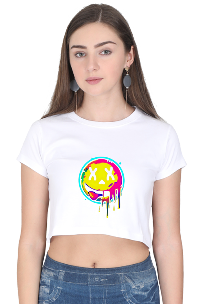 Emoji Crop Top For Women