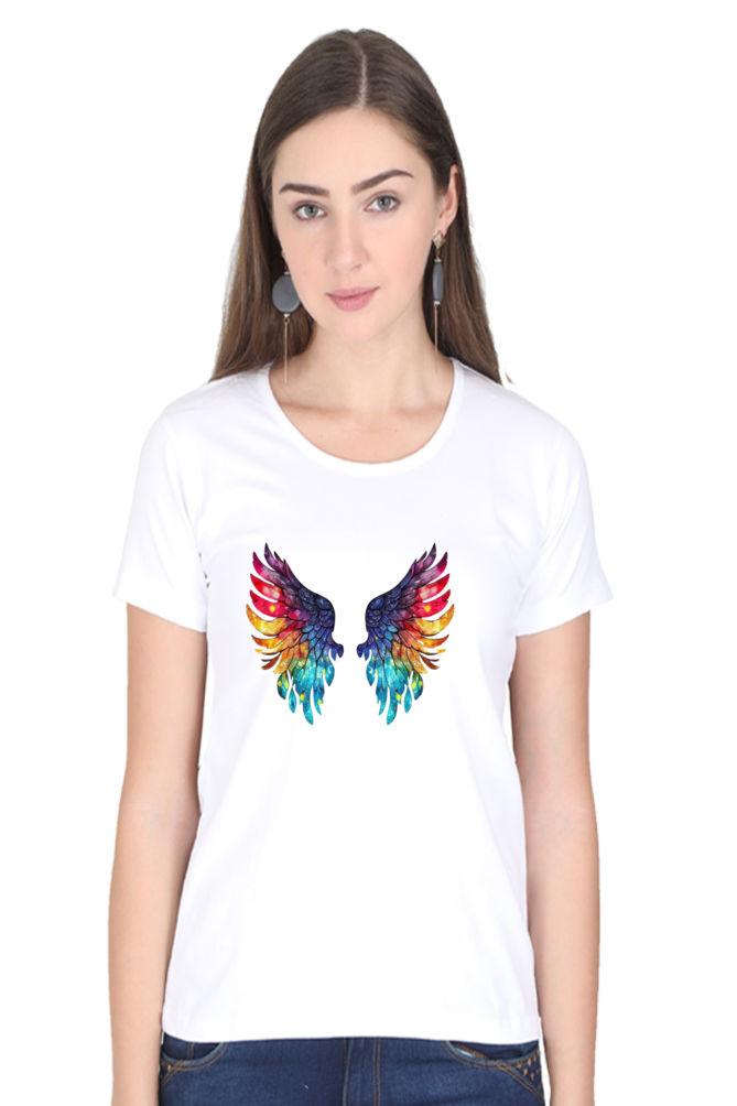 The Wings Half Sleeve T-Shirt For Womens