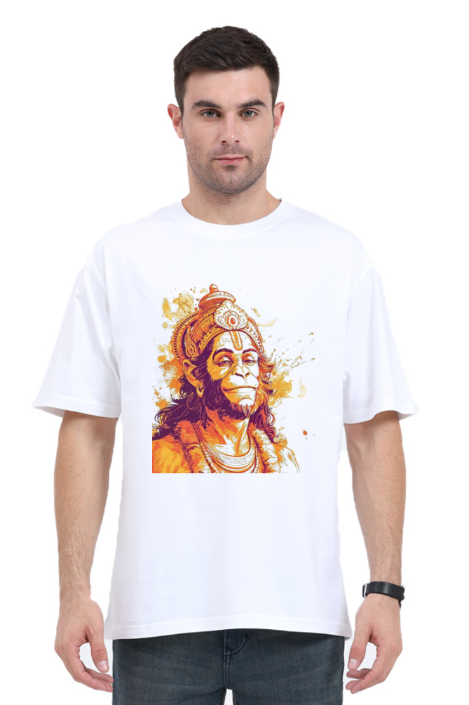 Lord Hanuman Oversized T-Shirt For Male