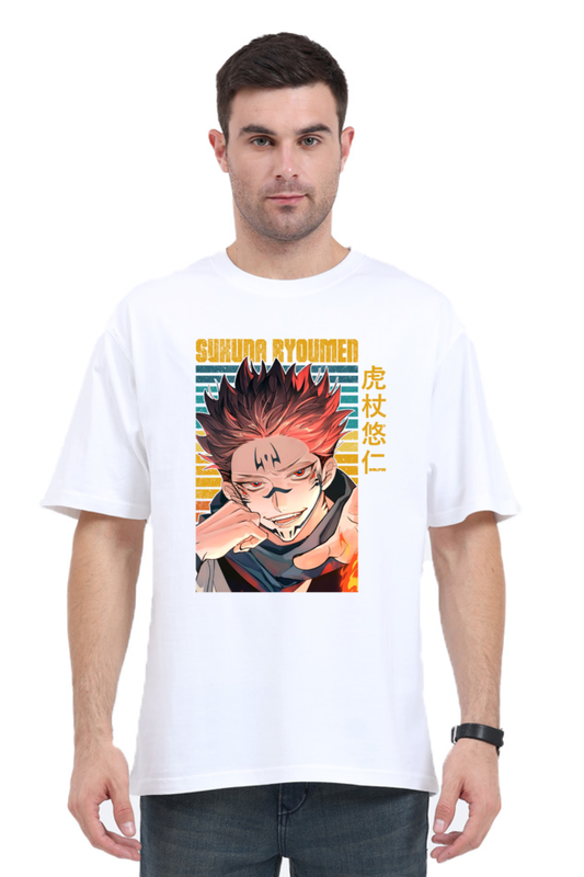 Custom Made Cotton Blend Oversized T-Shirts Jujutsu Kaisen Edition