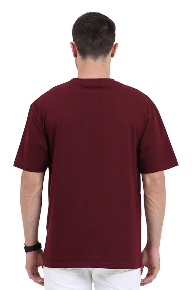 Custom Made Cotton Blend Round Neck Oversized T-Shirts