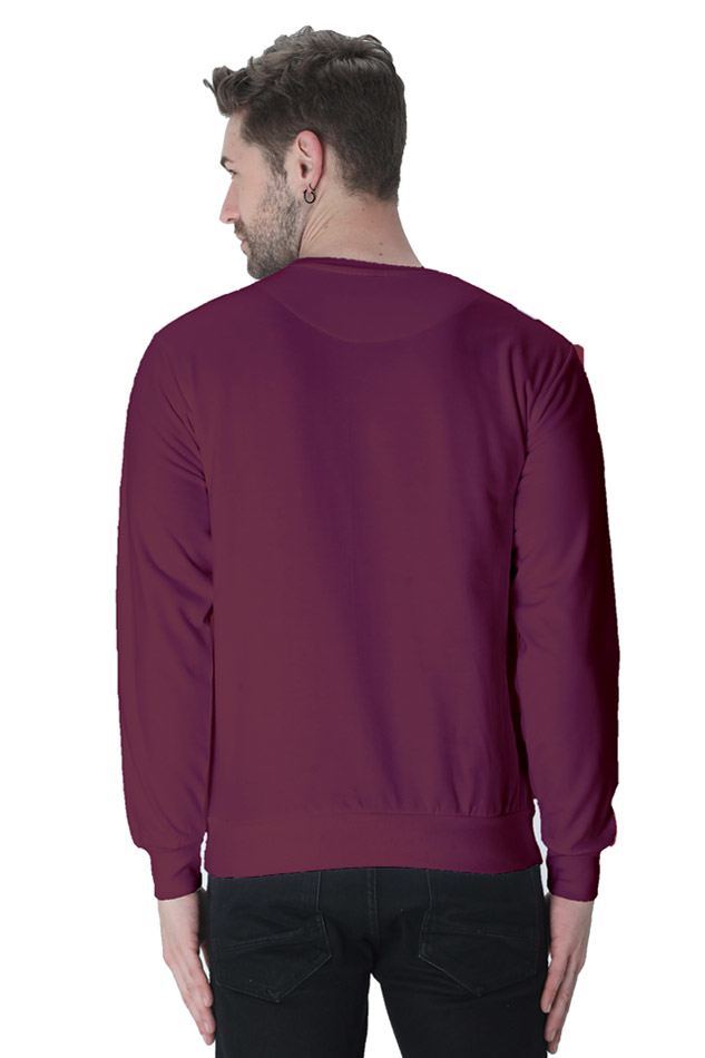 Custom Made Cotton Blend Round Neck Sweatshirt