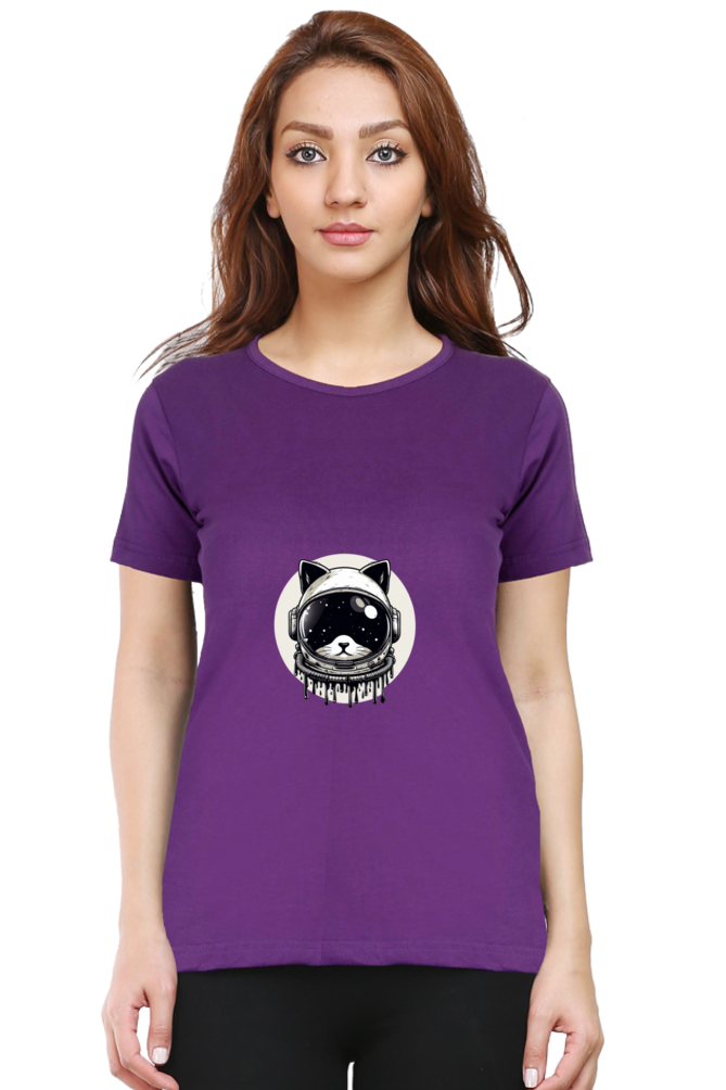 Robot Cat Half Sleeve T-Shirt