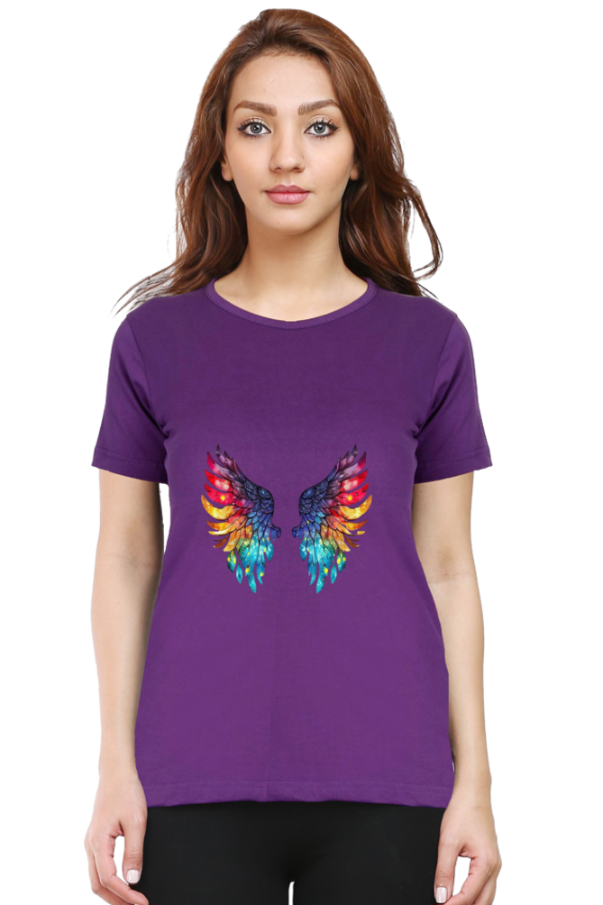 The Wings Half Sleeve T-Shirt For Womens