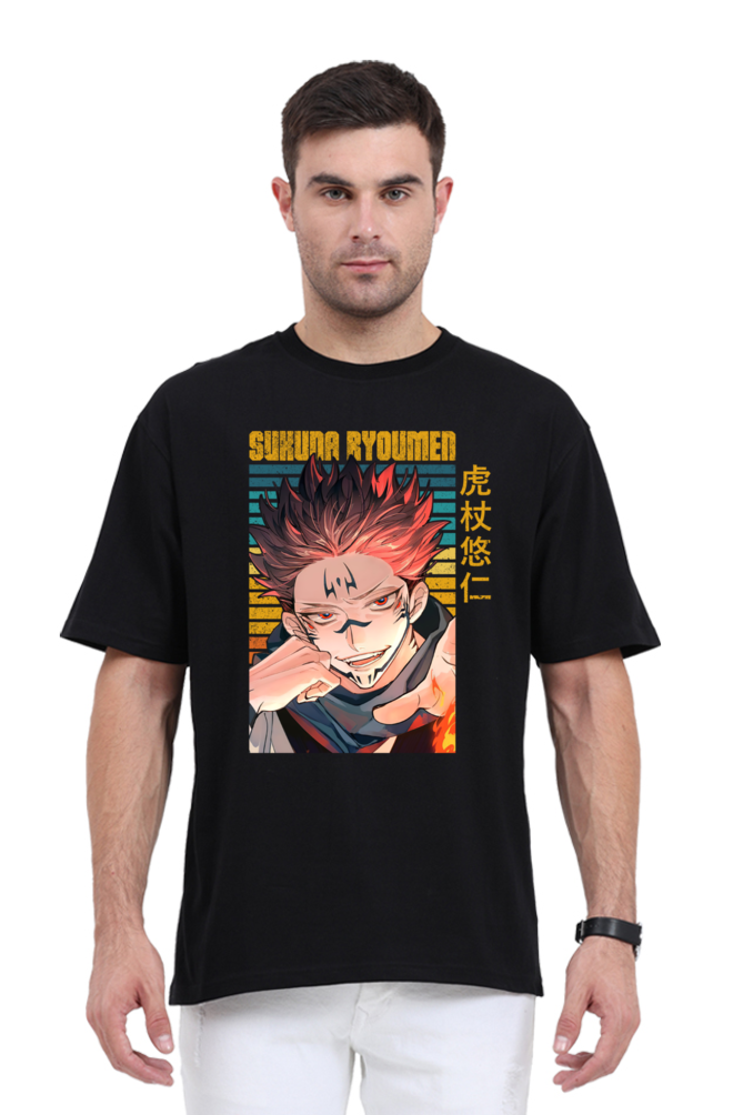 Custom Made Cotton Blend Oversized T-Shirts Jujutsu Kaisen Edition