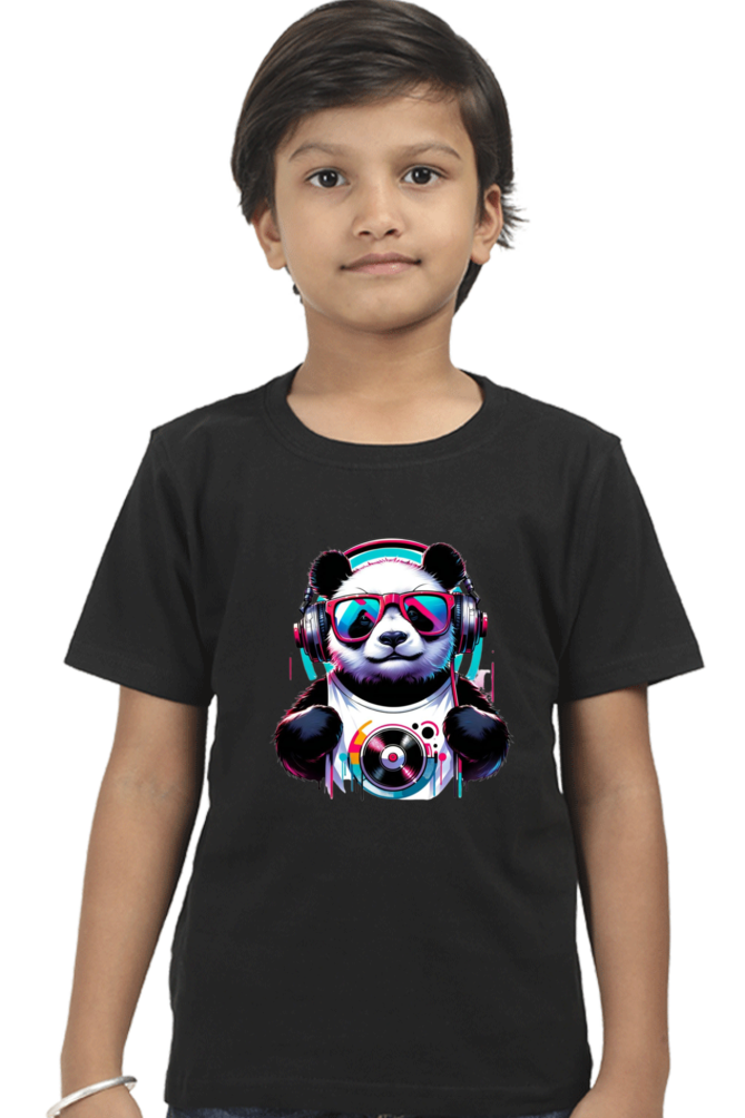 Panda Half Sleeve T-Shirt