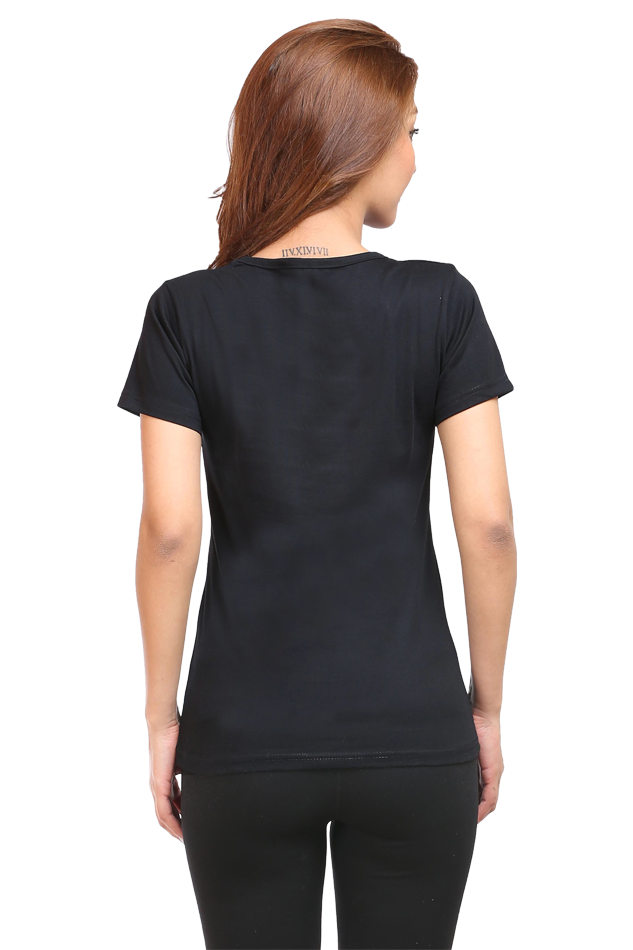 Beauty With Goggle Half Sleeve T-Shirt For Women