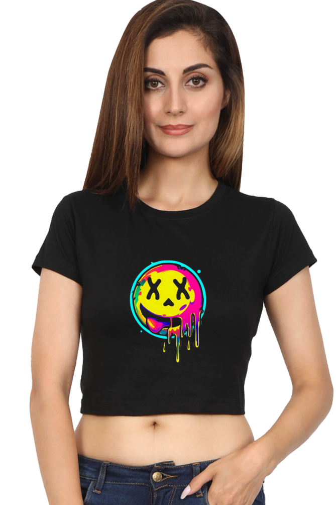 Emoji Crop Top For Women