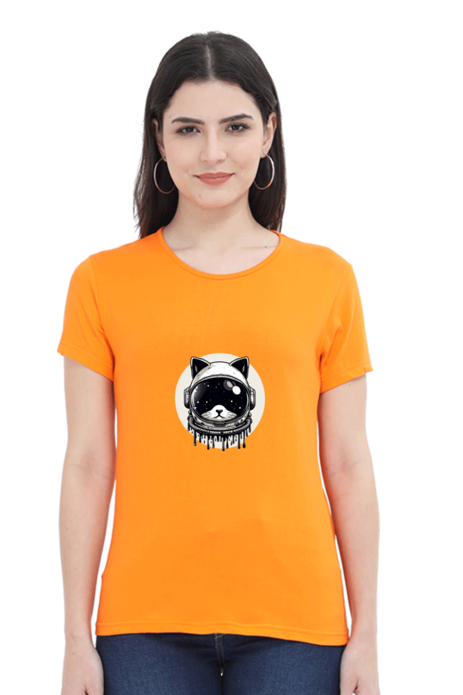 Robot Cat Half Sleeve T-Shirt