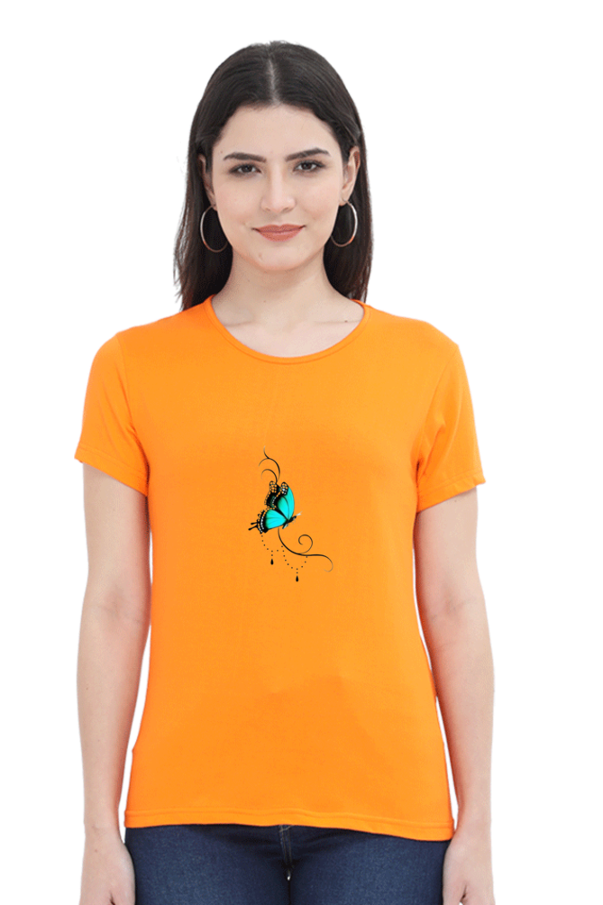 Butterfly Half Sleeve T-Shirt