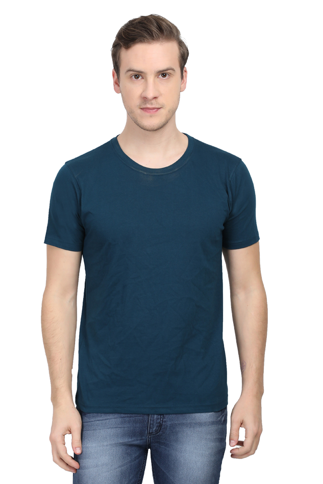 Cotton Blend Round Neck T-Shirt