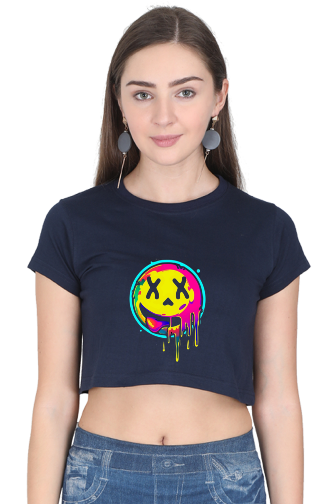 Emoji Crop Top For Women