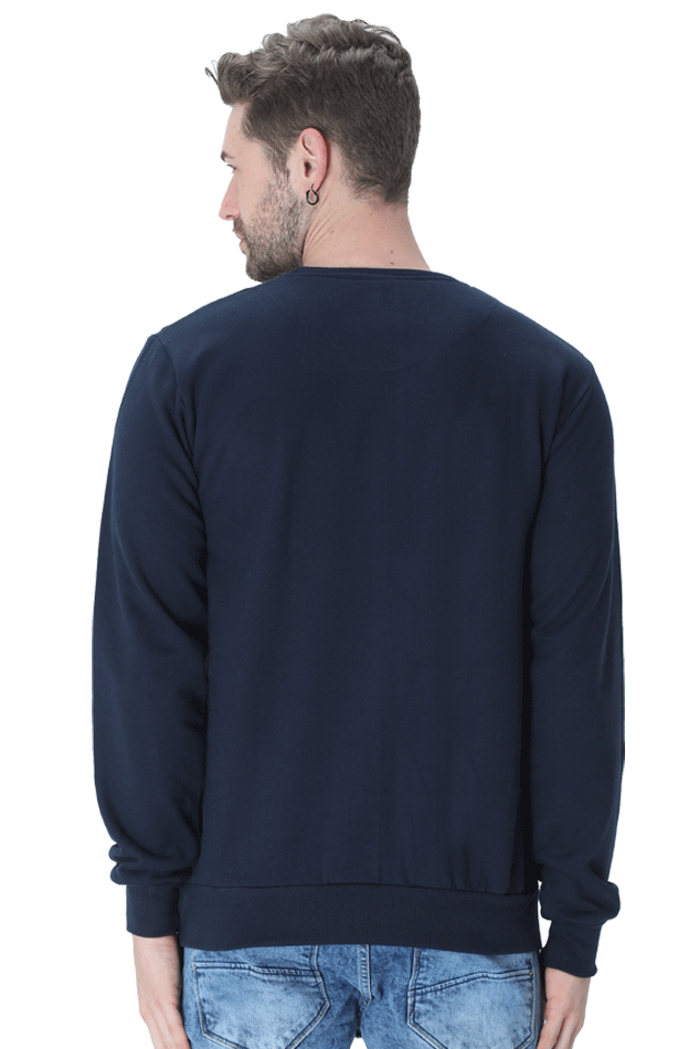 Custom Made Cotton Blend Round Neck Sweatshirt