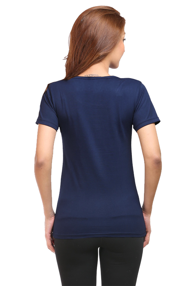 Beauty With Goggle Half Sleeve T-Shirt For Women