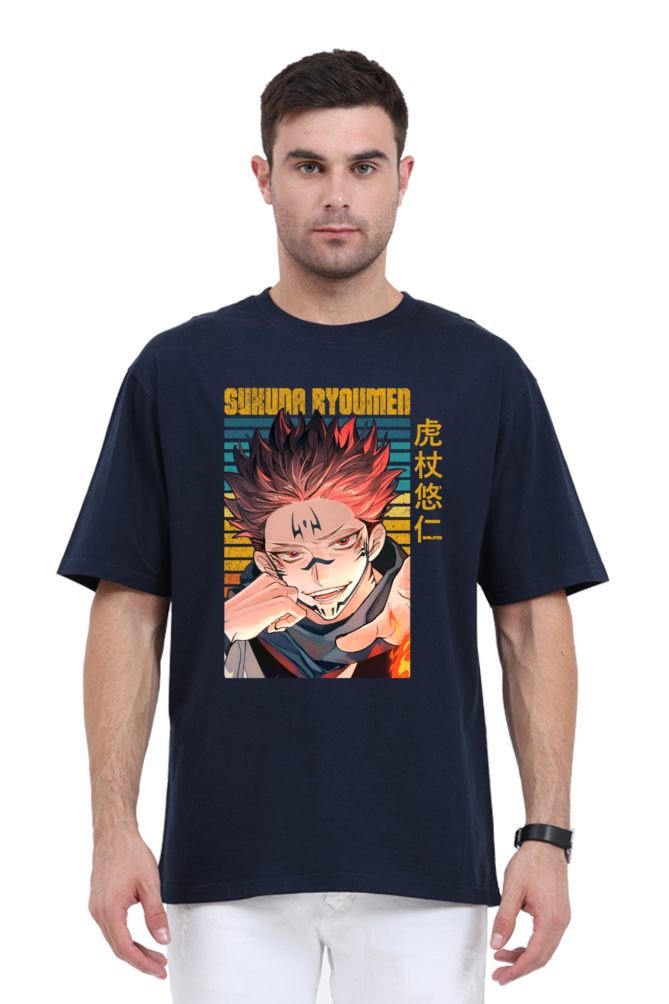 Custom Made Cotton Blend Oversized T-Shirts Jujutsu Kaisen Edition