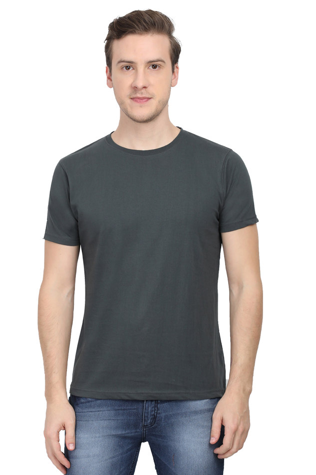 Cotton Blend Round Neck T-Shirt