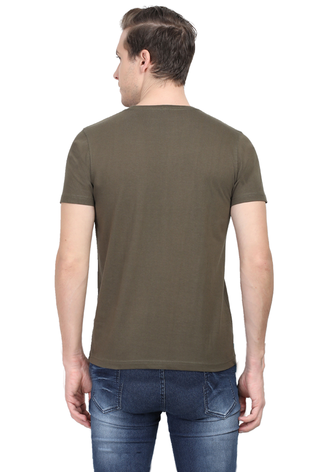 Custom Made Cotton Blend Round Neck T-Shirts