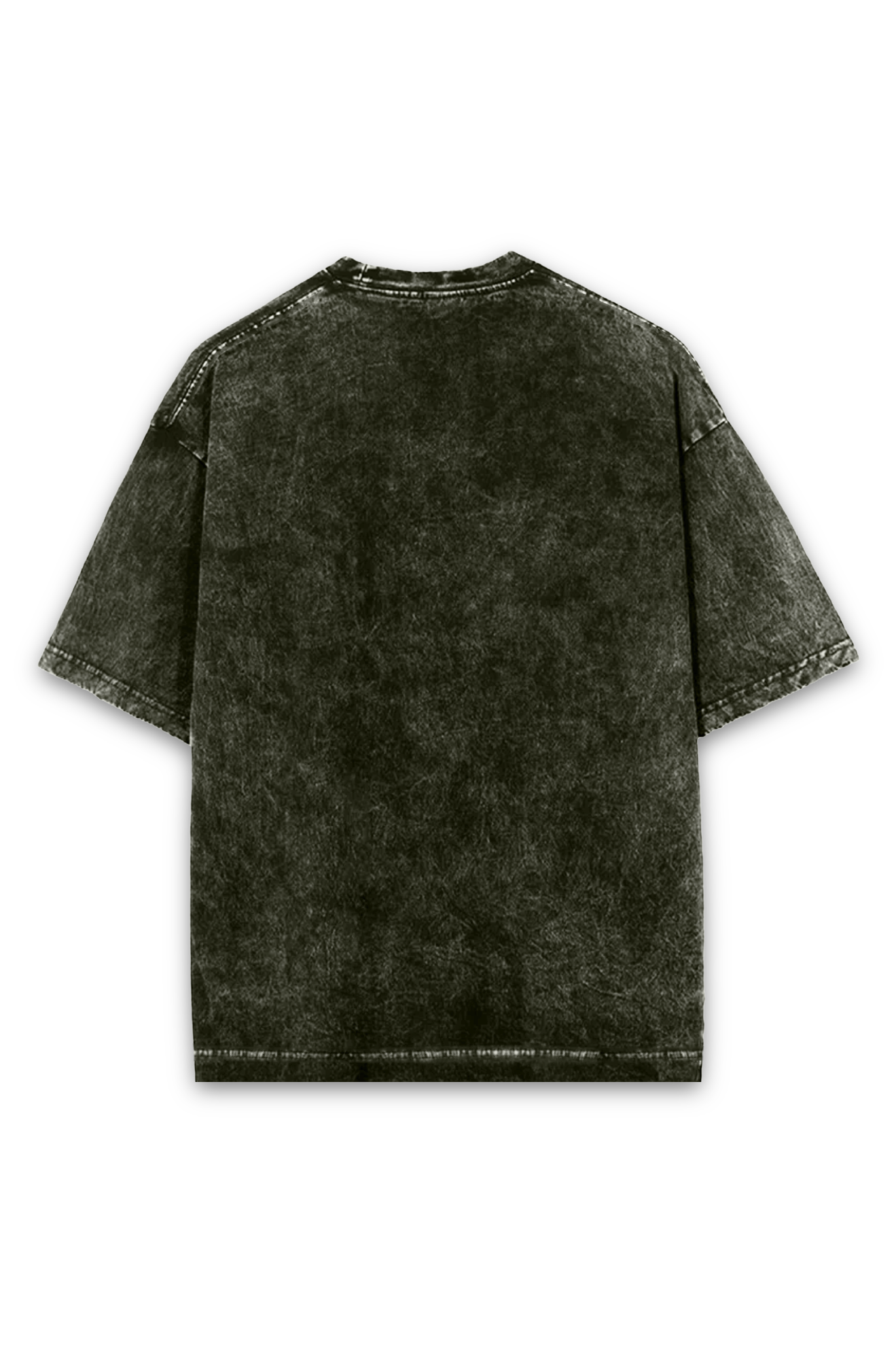 Acid Wash Round Neck Oversized T-Shirt