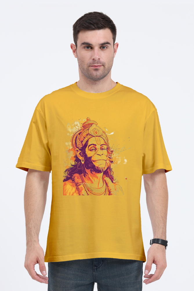 Lord Hanuman Oversized T-Shirt For Male