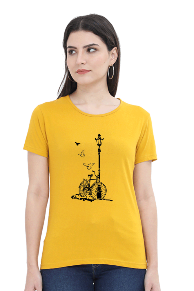 Lamp Bicycle half Sleeve T-Shirt