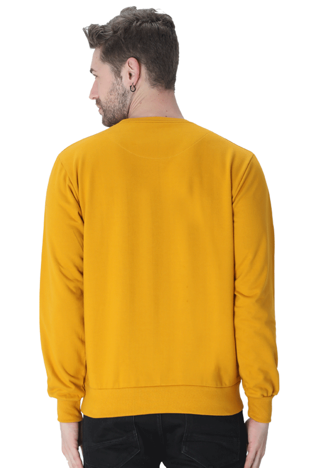 Custom Made Cotton Blend Round Neck Sweatshirt