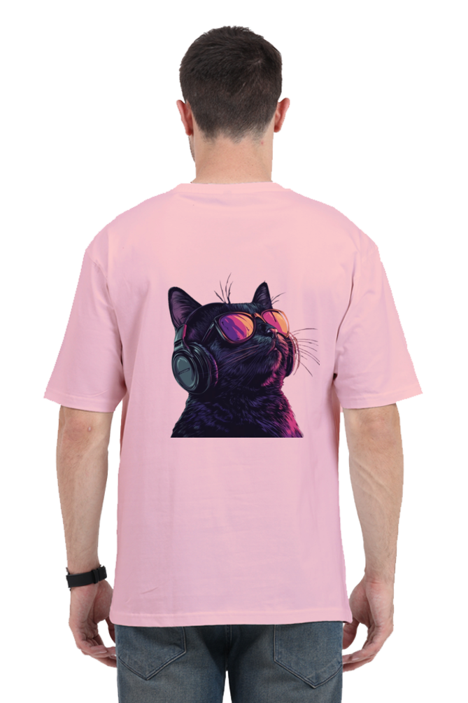 Cat Style Oversized T-Shirt For Men