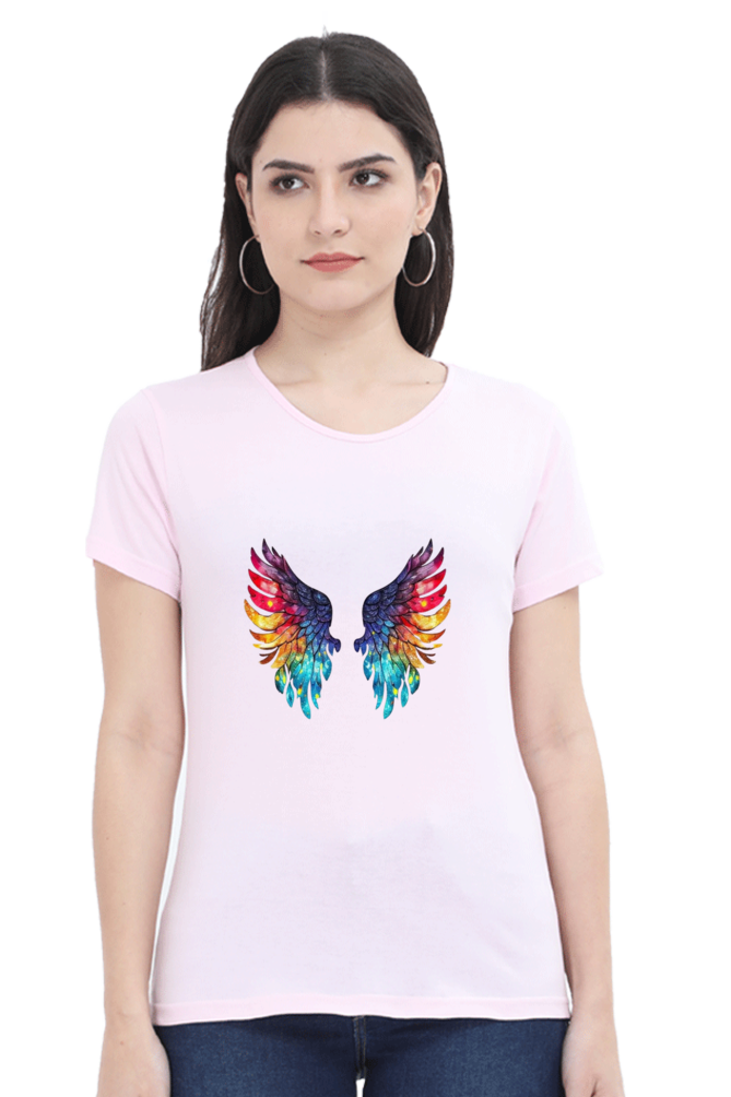 The Wings Half Sleeve T-Shirt For Womens