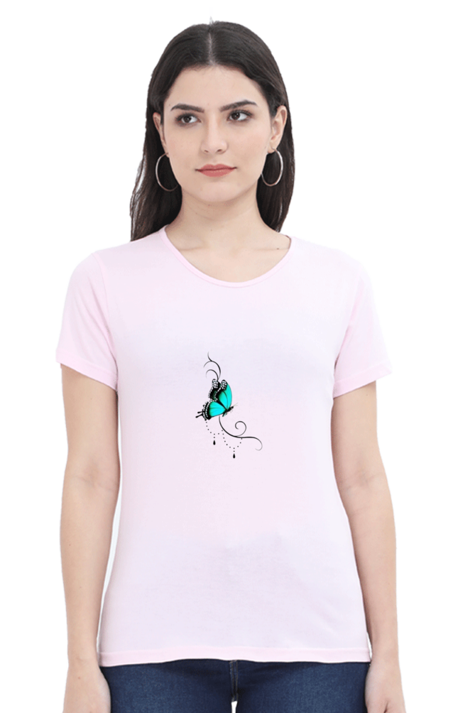 Butterfly Half Sleeve T-Shirt