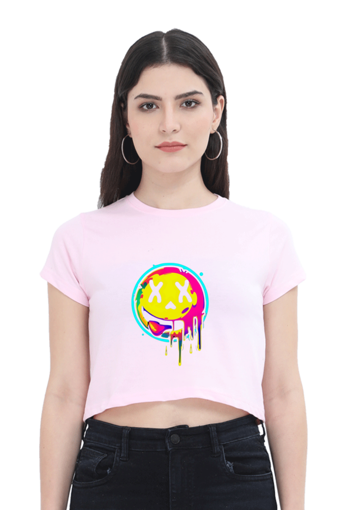 Emoji Crop Top For Women