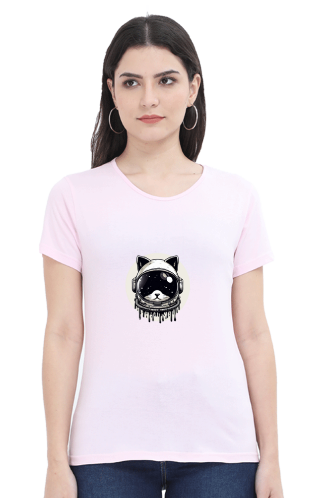 Robot Cat Half Sleeve T-Shirt