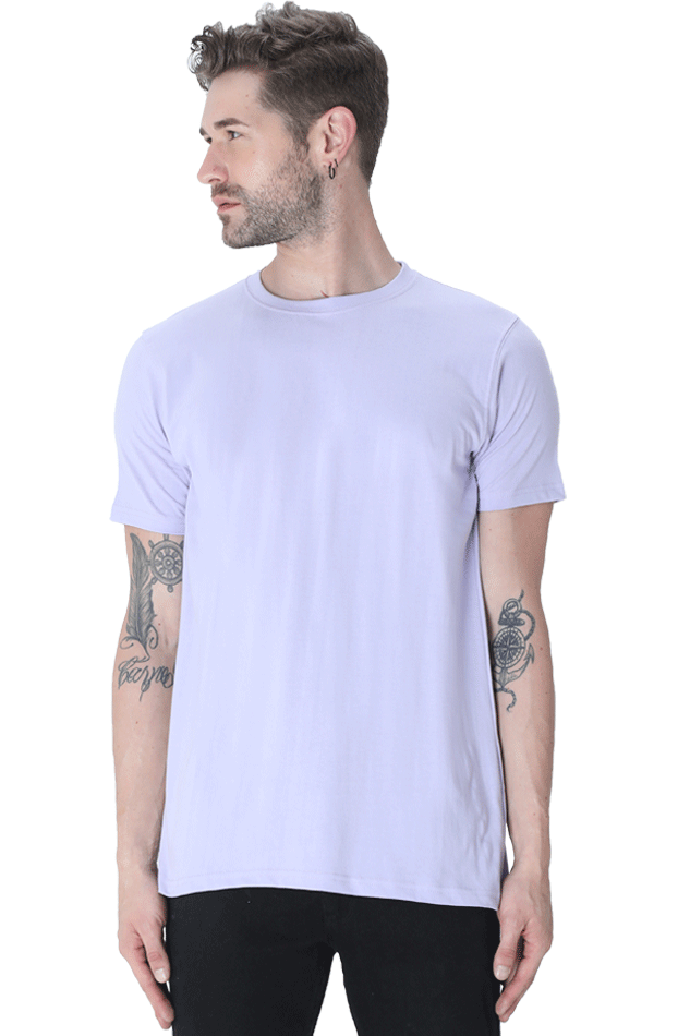 Cotton Blend Round Neck T-Shirt