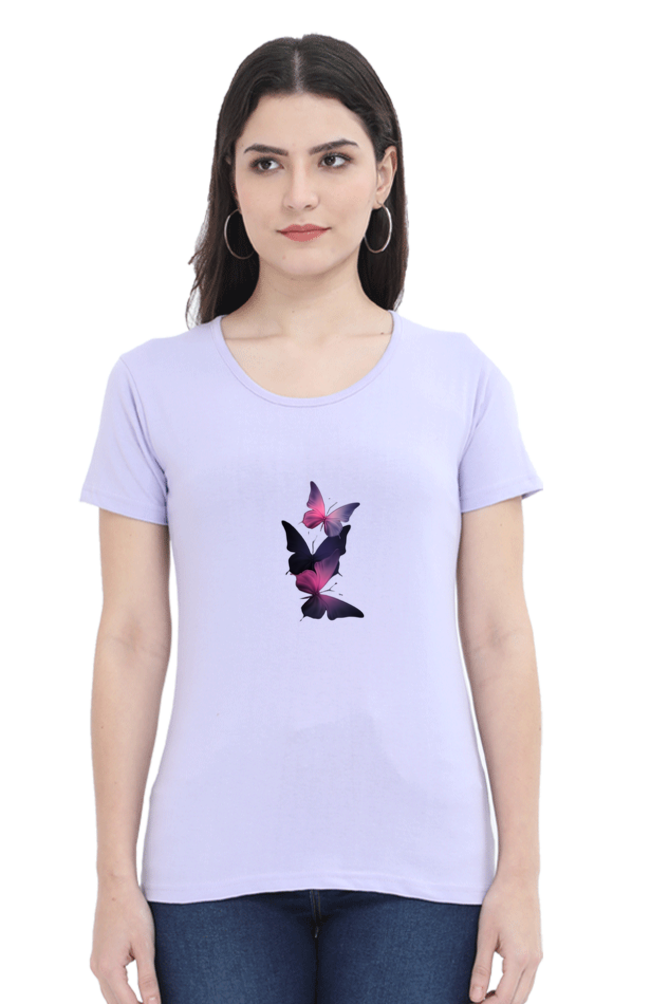 Butterfly Half Sleeve T-Shirt