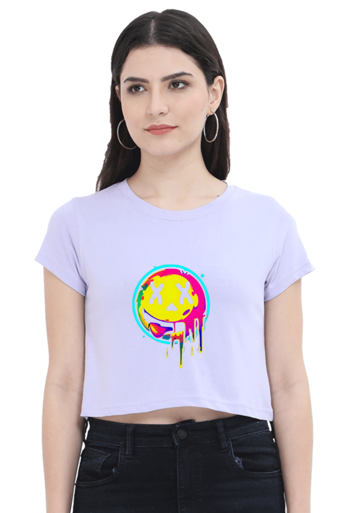 Emoji Crop Top For Women