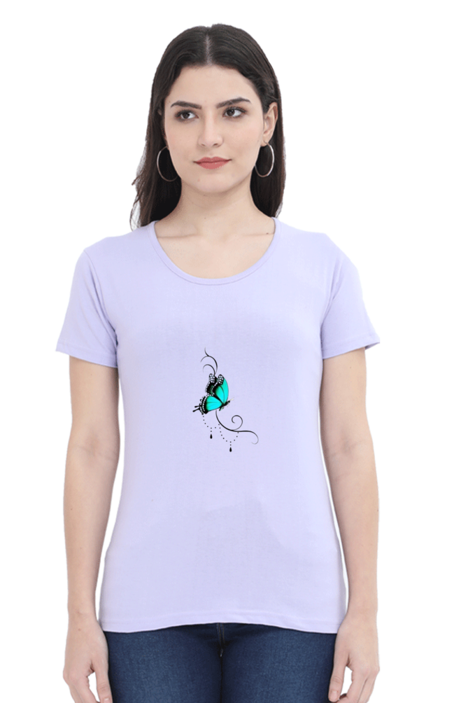 Butterfly Half Sleeve T-Shirt