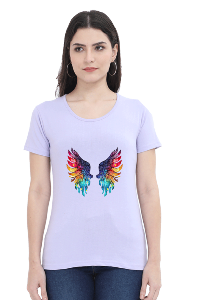 The Wings Half Sleeve T-Shirt For Womens