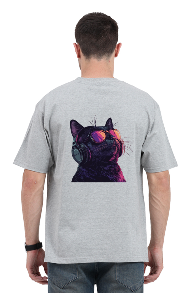 Cat Style Oversized T-Shirt For Men