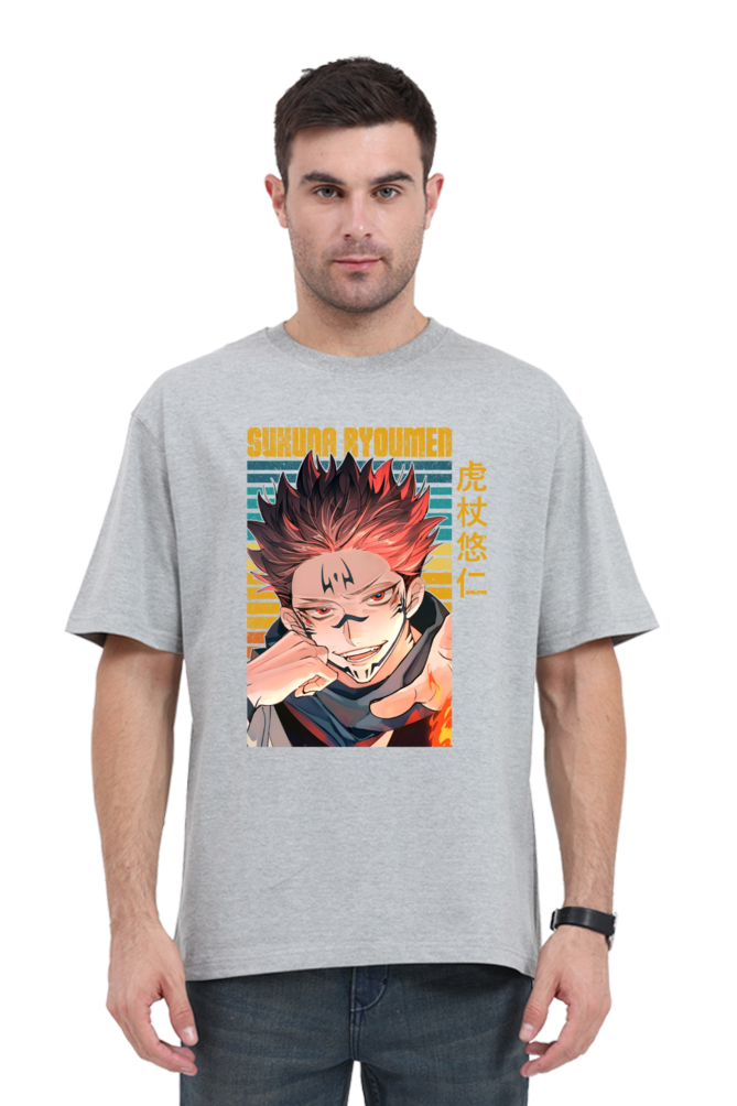 Custom Made Cotton Blend Oversized T-Shirts Jujutsu Kaisen Edition