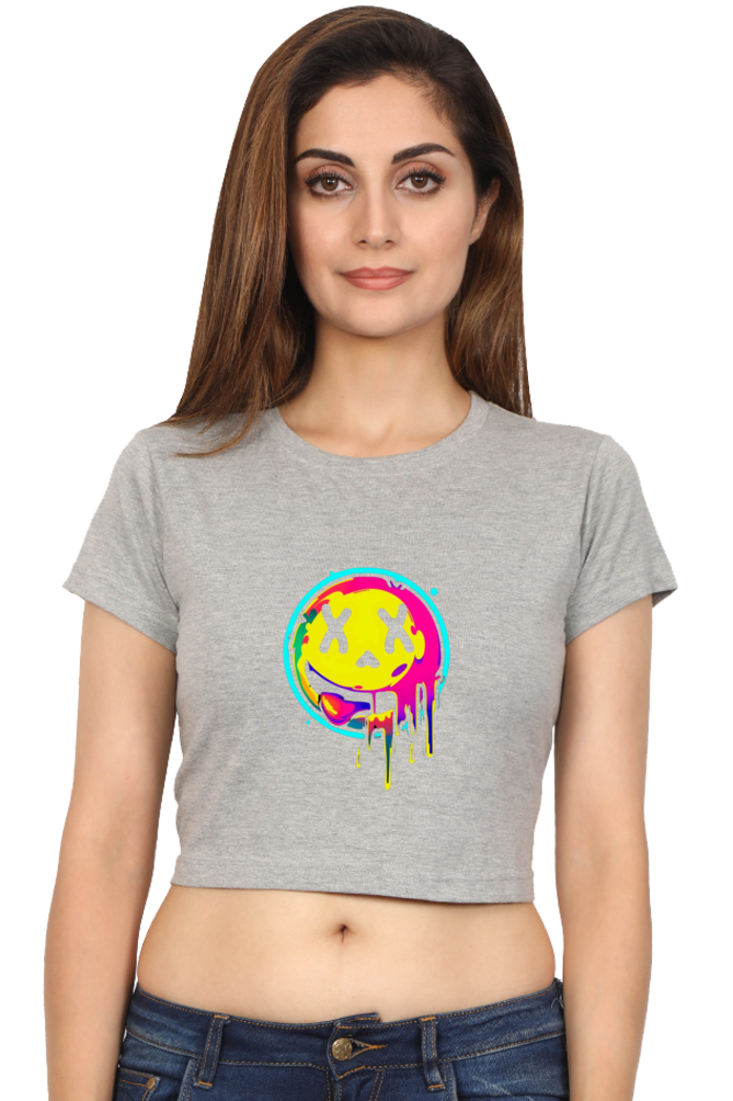 Emoji Crop Top For Women