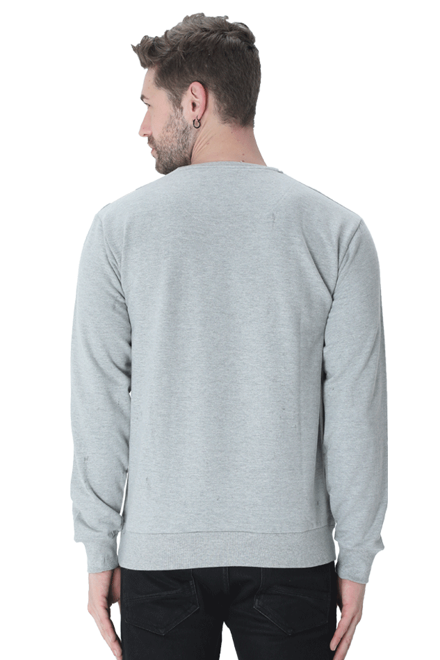 Custom Made Cotton Blend Round Neck Sweatshirt