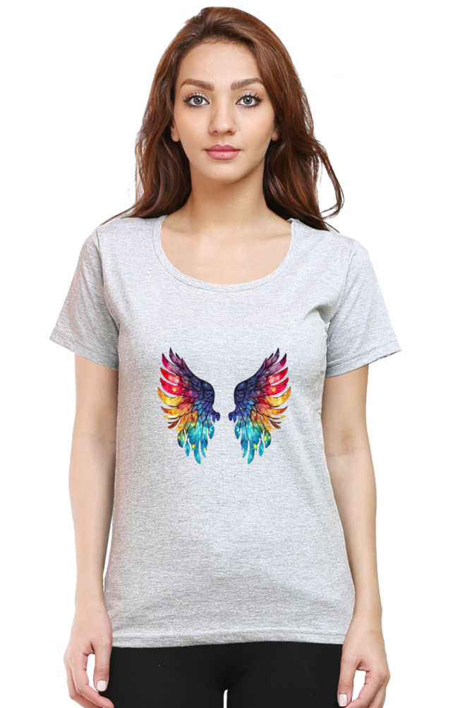 The Wings Half Sleeve T-Shirt For Womens