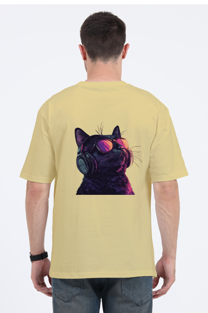 Cat Style Oversized T-Shirt For Men