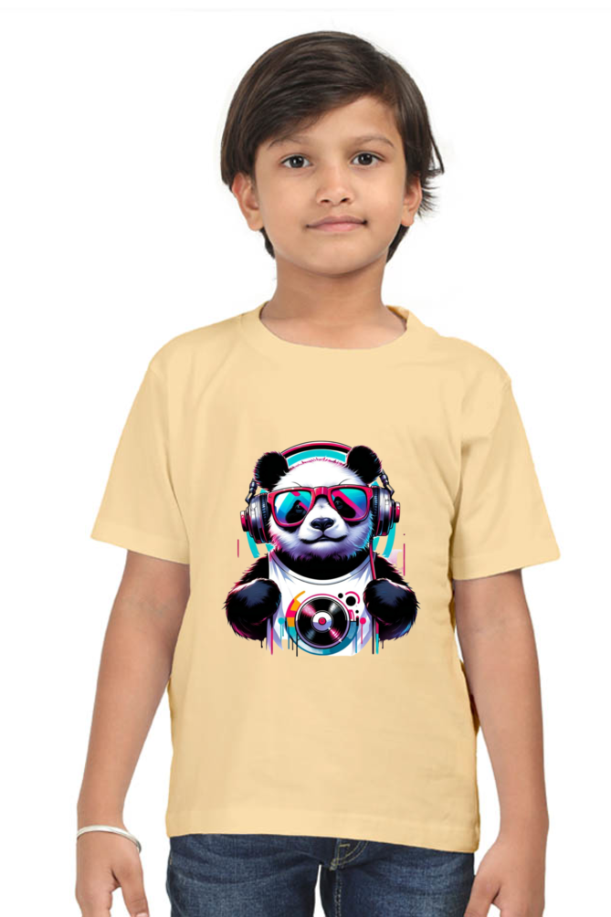 Panda Half Sleeve T-Shirt