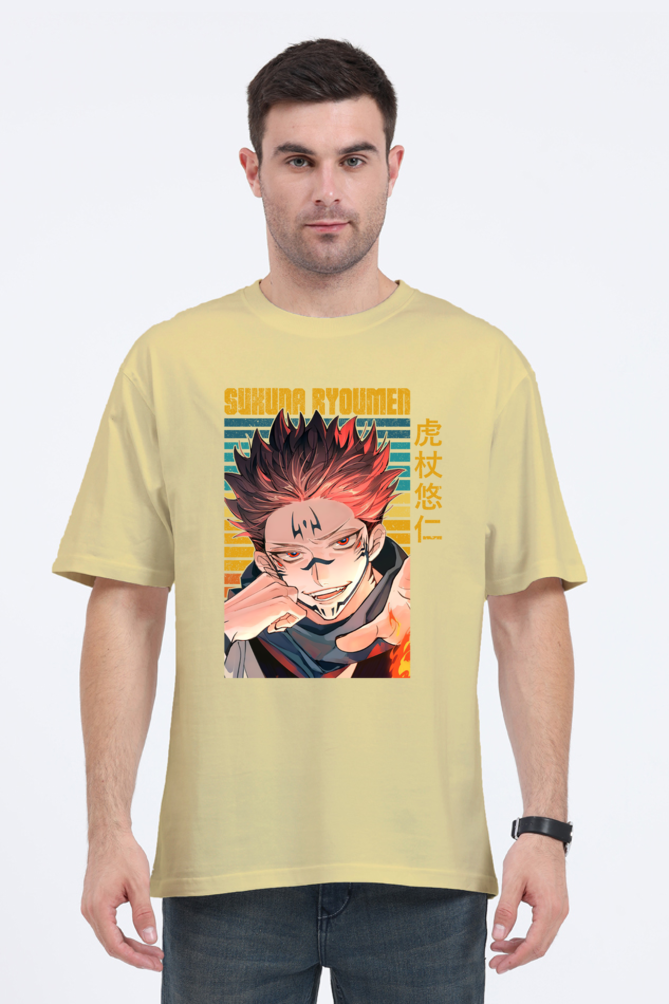 Custom Made Cotton Blend Oversized T-Shirts Jujutsu Kaisen Edition