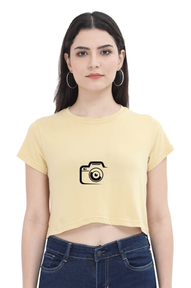 Camera Crop Top